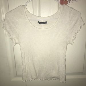 Great condition, white a&f short sleeve shirt